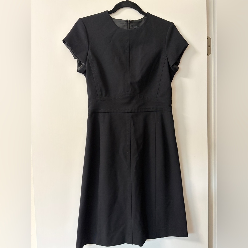 Theory Classic Black Midi Dress